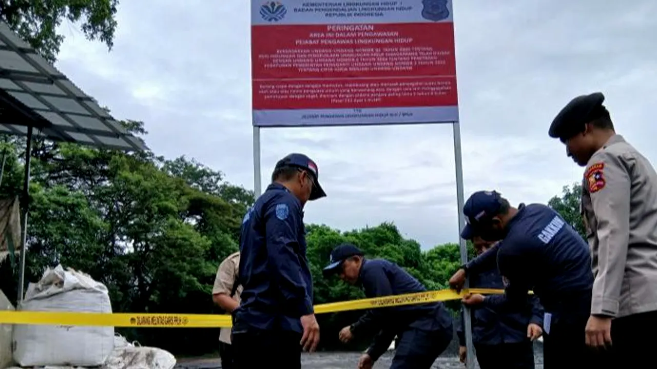 Pabrik Pewarna Tekstil Disegel di Tangerang Usai Terbukti Mencemari Lingkungan